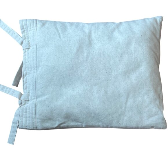 Quilted Wildlife Throw Pillow W/ Multicolored Bear Butterfly Bee Nature 15x11 - Picture 4 of 5